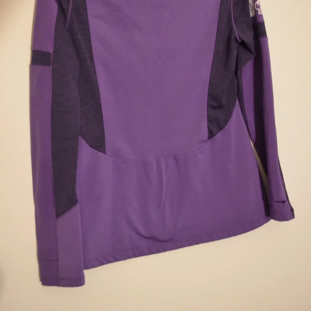 RM Running Man HOT CHOCOLATE 15K Zips Stretch Purple Activewear  Women S - Picture 8 of 8
